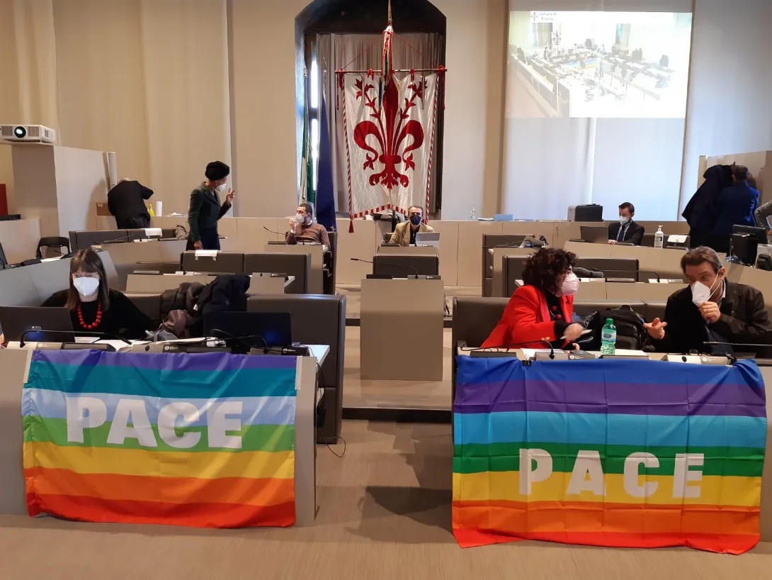 Bandiere della Pace di Consiglio comunale