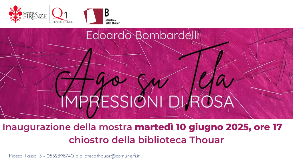 Impressioni di rosa – Ago su tela