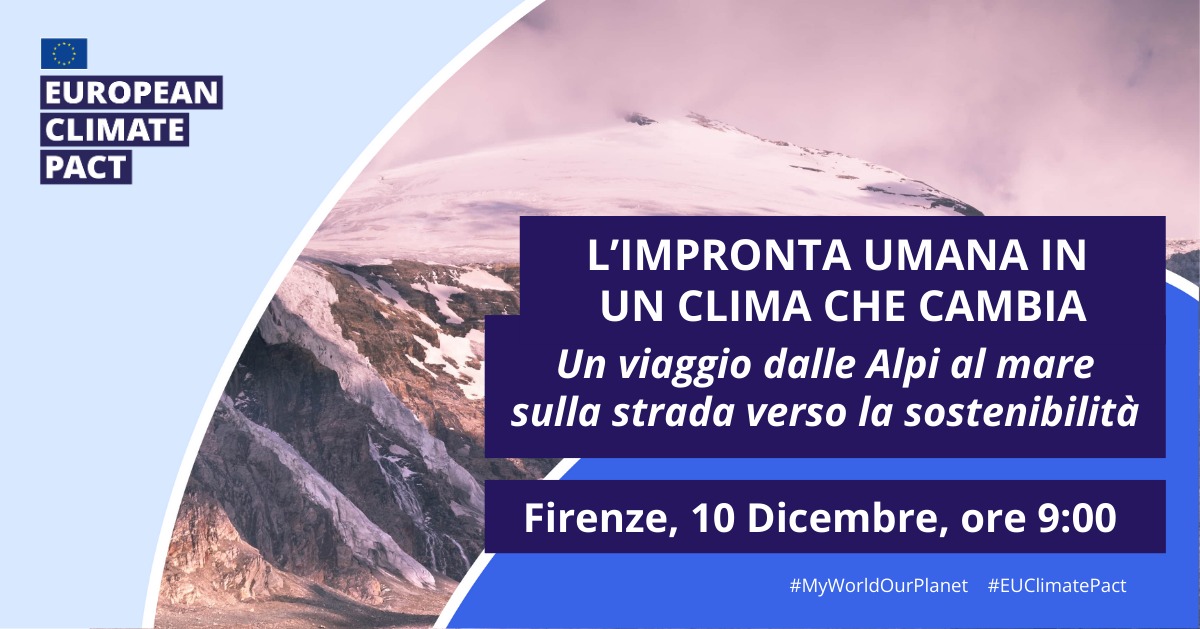 L’impronta umana in un clima che cambia - Un viaggio dalle Alpi al mare sulla strada verso la sostenibilità