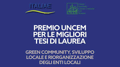 Uncem: premio per tesi di laurea su montagna, green community, enti locali
