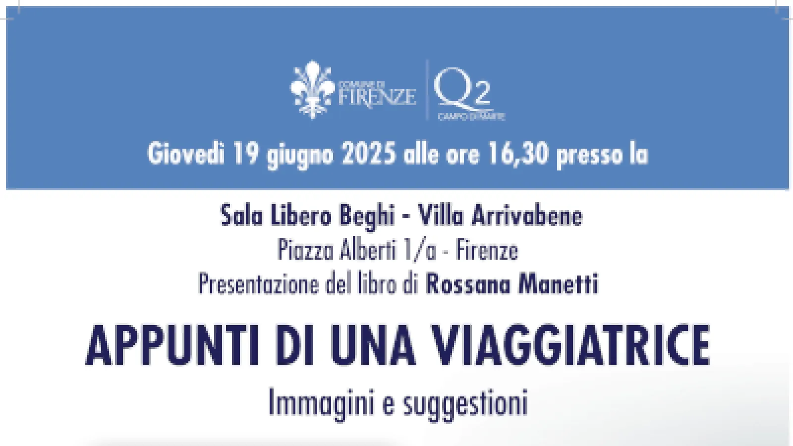 Presentazione libro "Appunti di una viaggiatrice"
