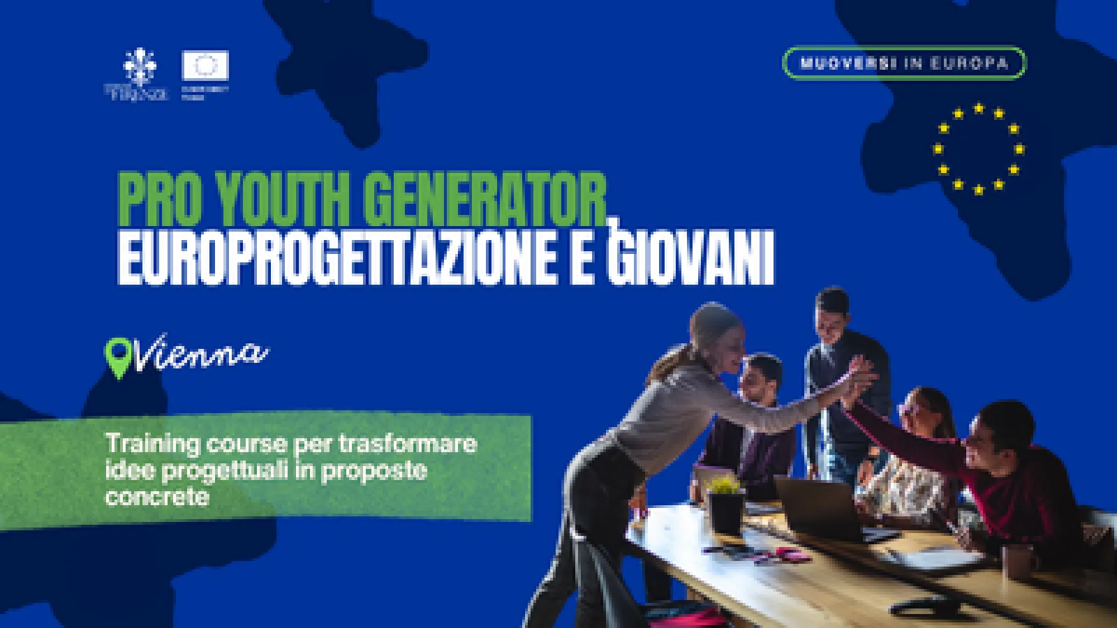 Gruppo di ragazzi al lavoro