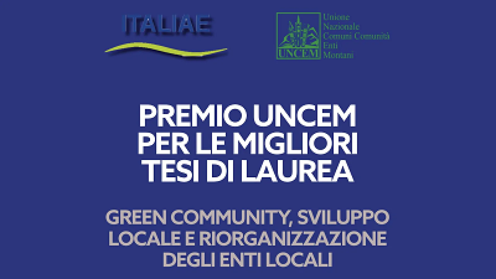 Uncem: premio per tesi di laurea su montagna, green community, enti locali
