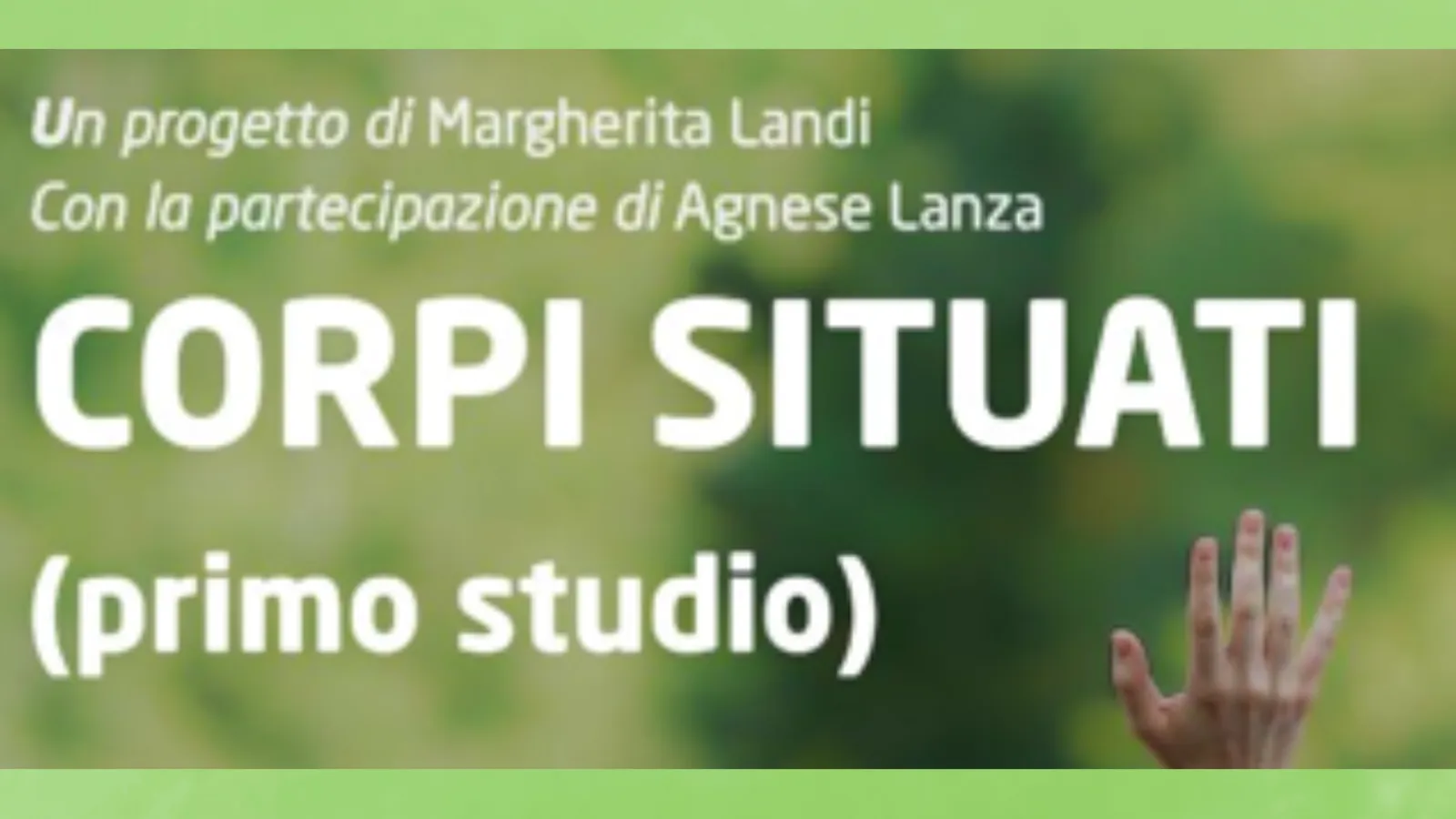 Corpi Situati (primo studio) Quartieri