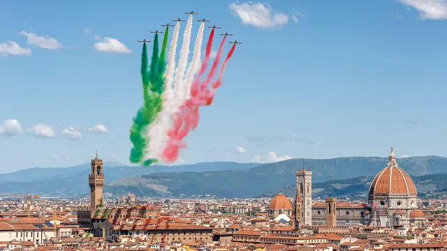 Frecce Tricolore su Firenze