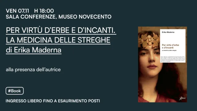 Locandine presentazione libro sulle streghe di Erika Maderna