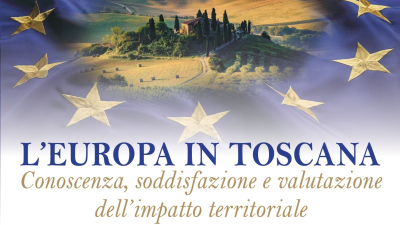 campagna senese con bandiera UE