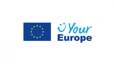 bandiera europea e scritta your europe