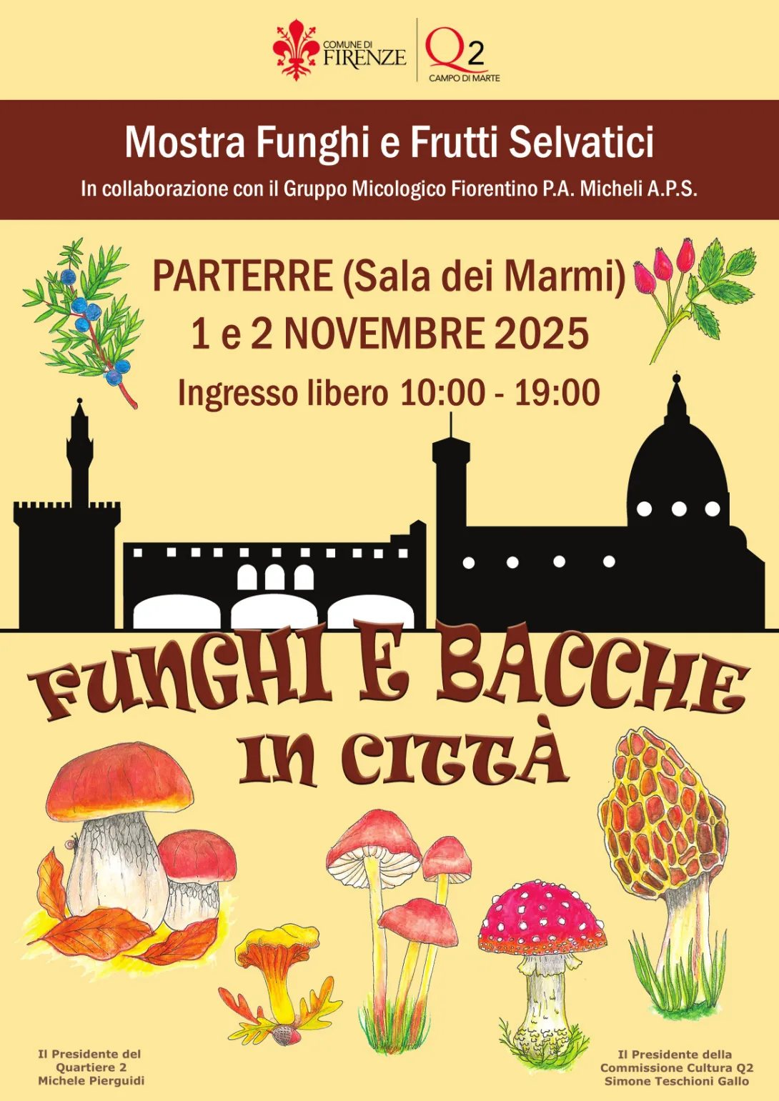 Mostra funghi e bacche in città