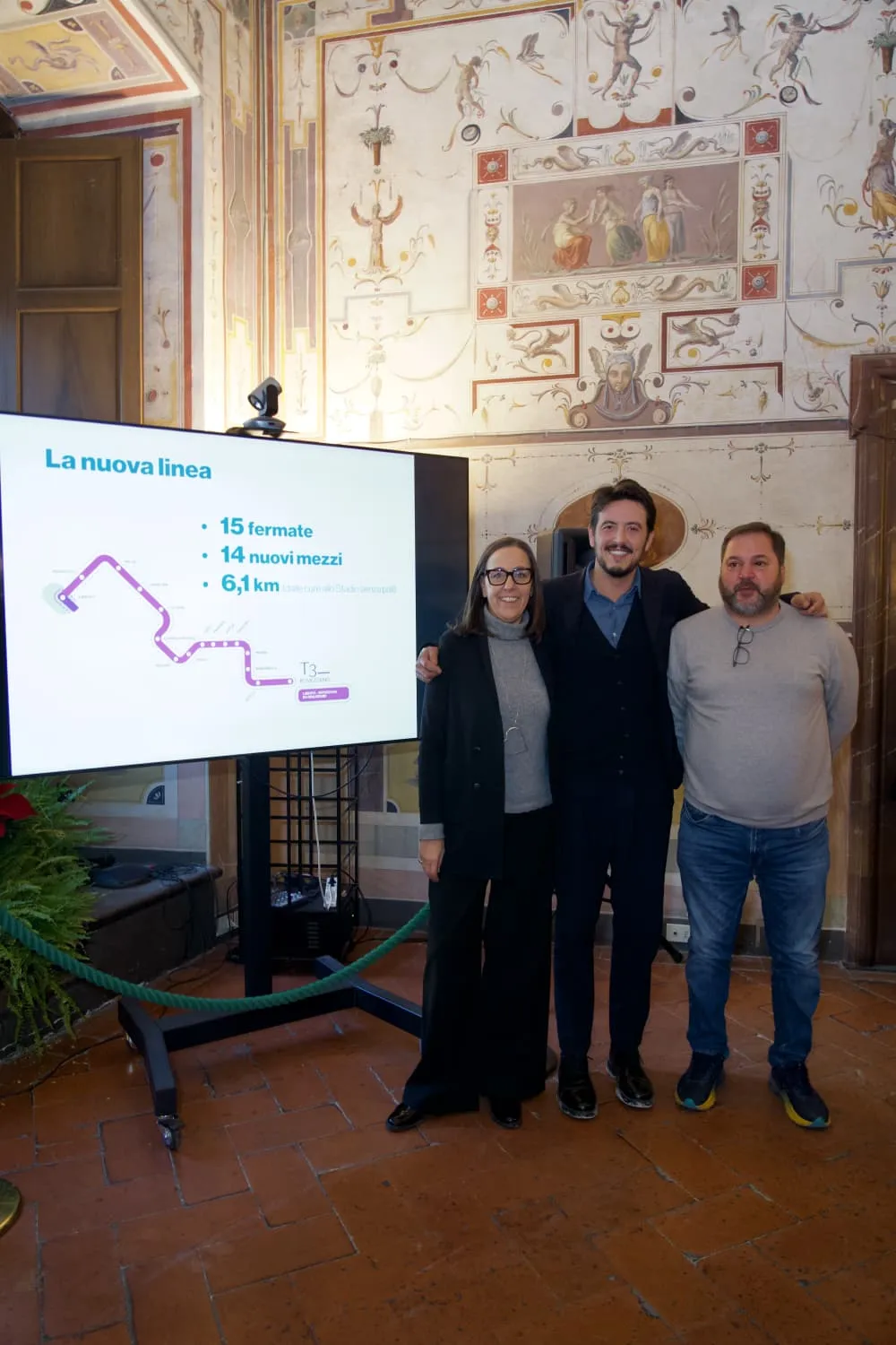 Sindaca Funaro, assessore Giorgio e presidente Pierguidi 