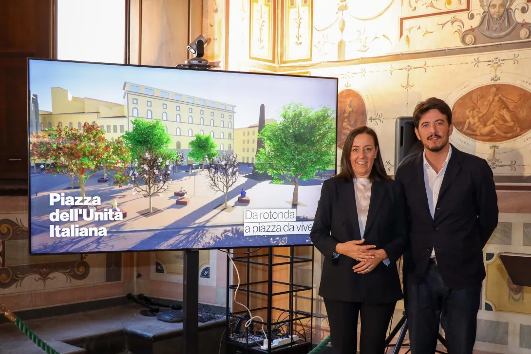 presentazione riqualificazione piazza unità italiana