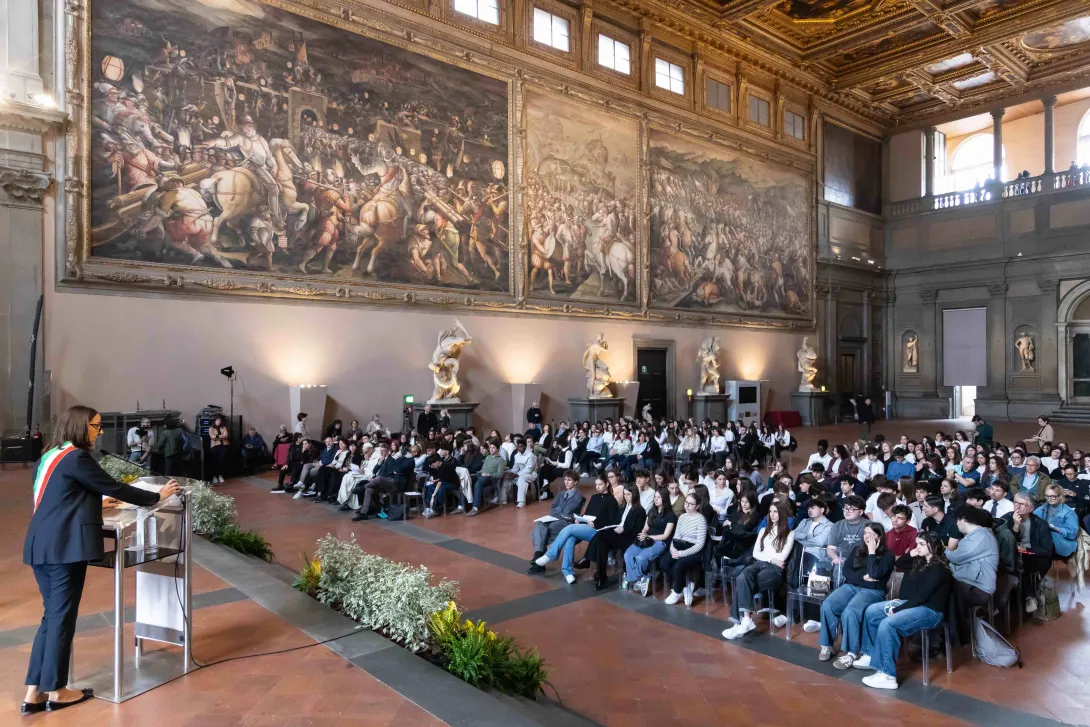 Studenti-giudici nel Salone dei 500