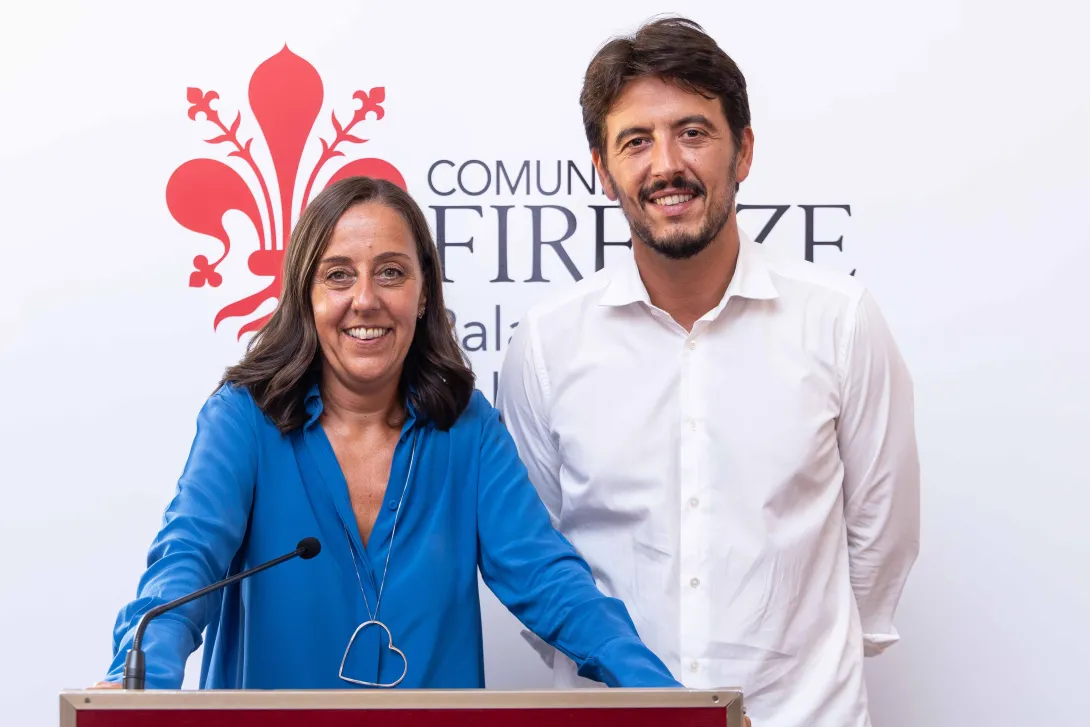 La sindaca Funaro e l'assessore Giorgio