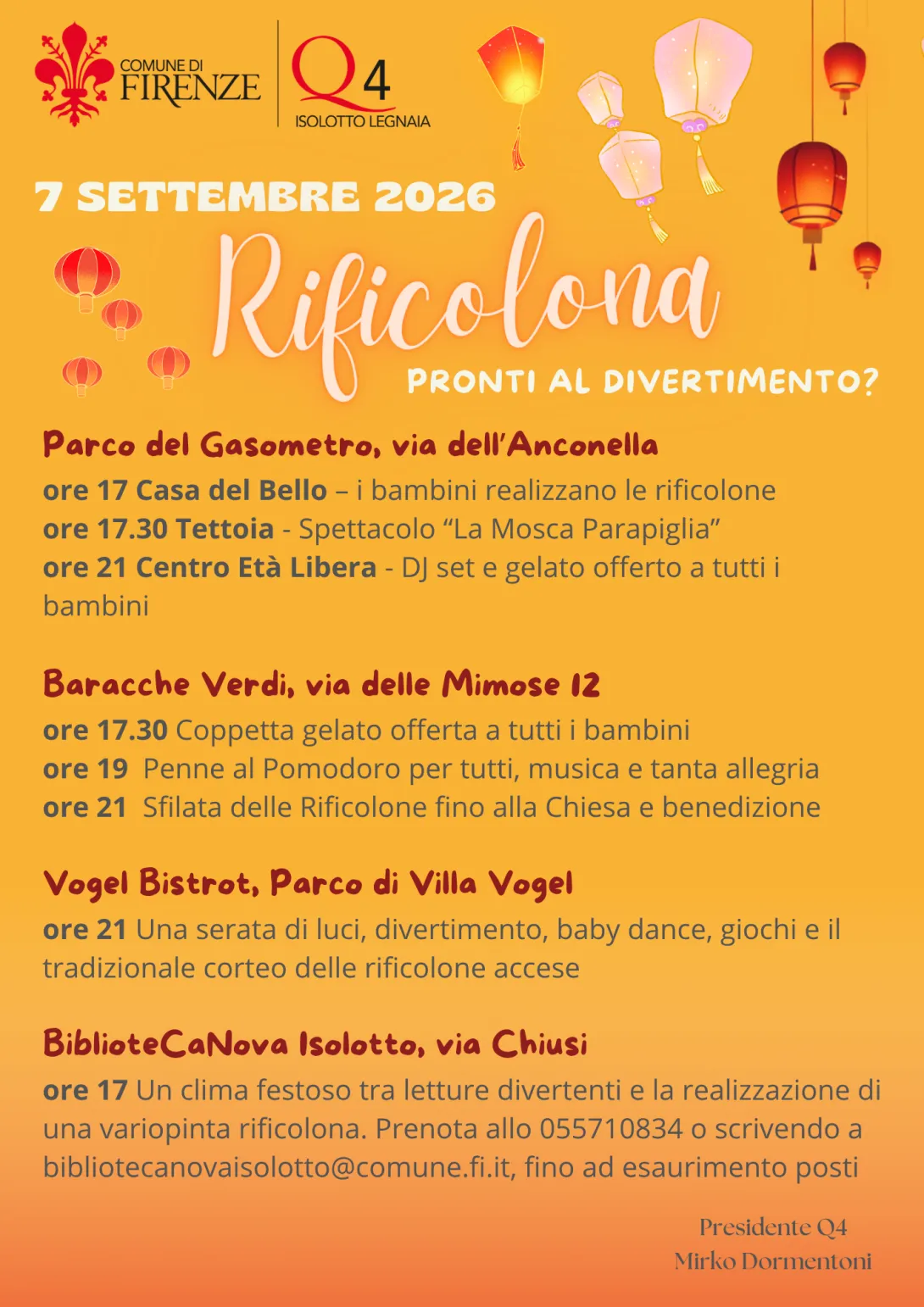 Rificolona 2026 Quartiere 4