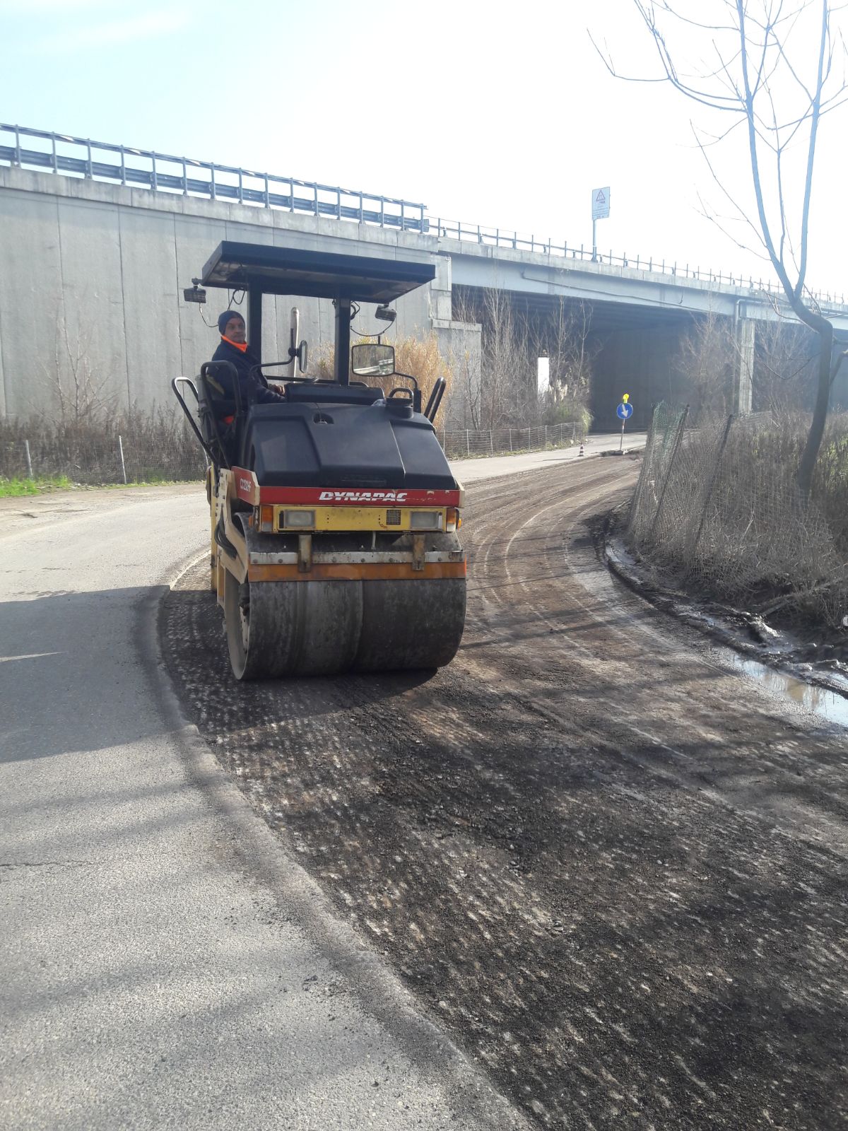 Lavori di asfaltatura in via San Donnino