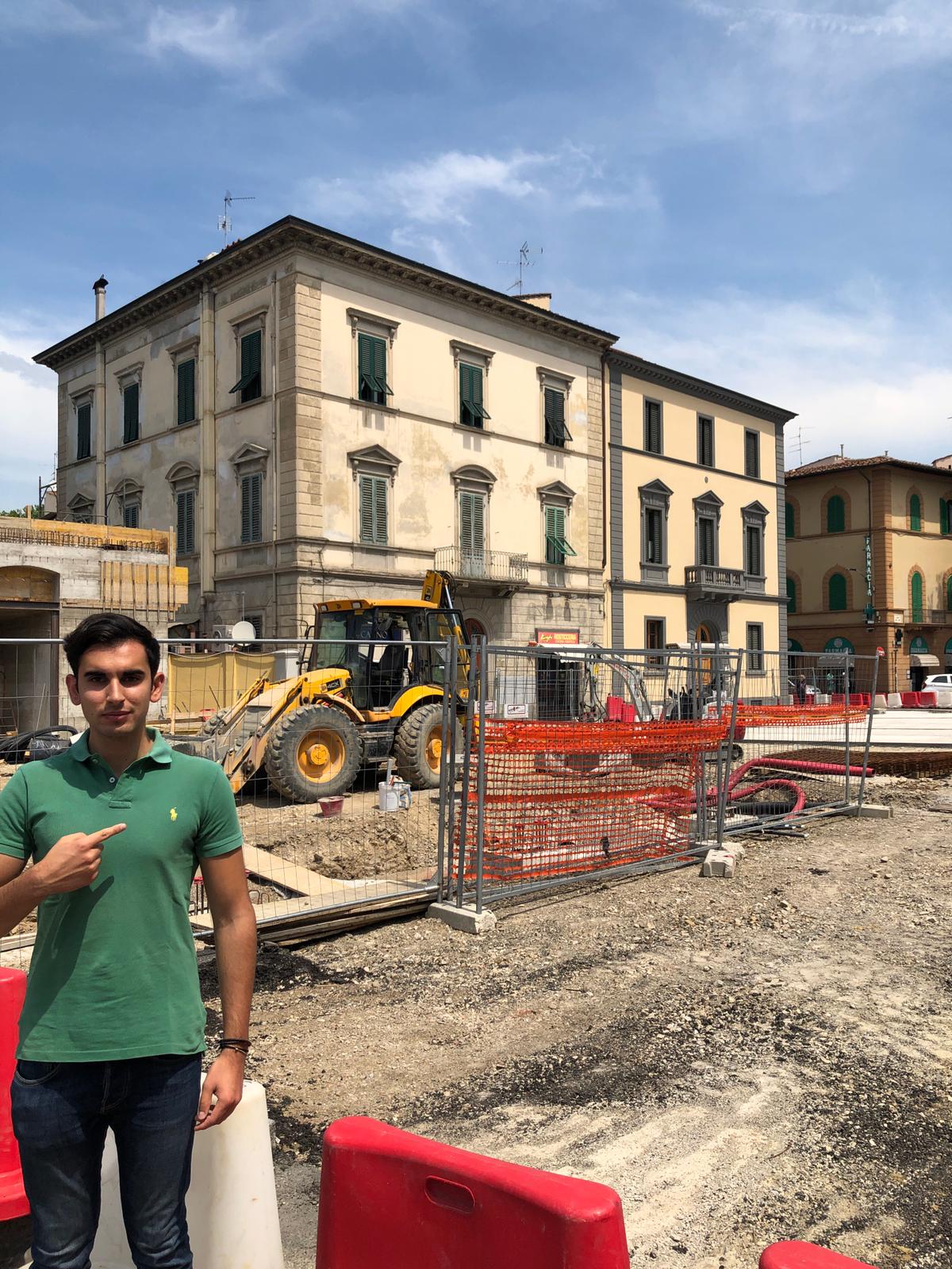 Sopralluogo della Lega in piazza delle Cure Sopralluogo della Lega in piazza delle Cure