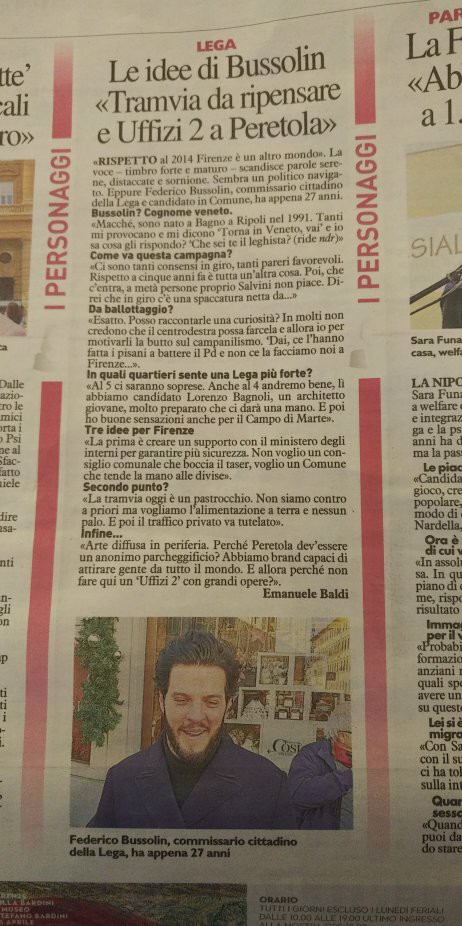 Articolo Federico Bussolin Articolo Federico Bussolin