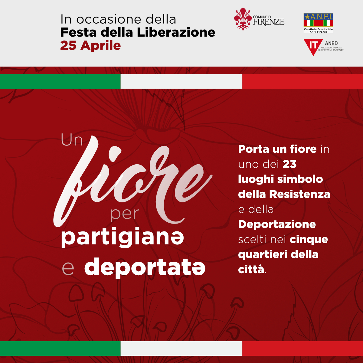 Un fiore per partigianə e deportatə Un fiore per partigianə e deportatə