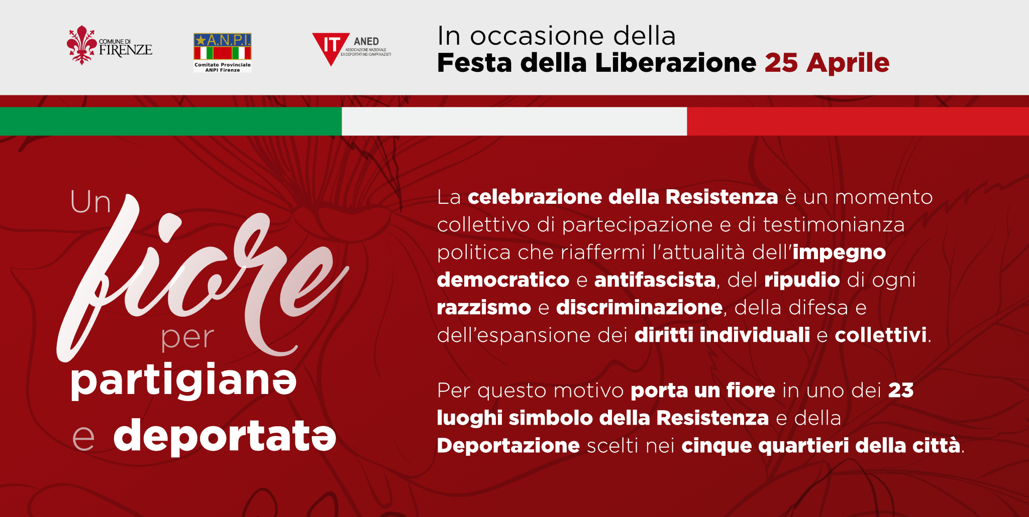 Un fiore per partigianə e deportatə Un fiore per partigianə e deportatə