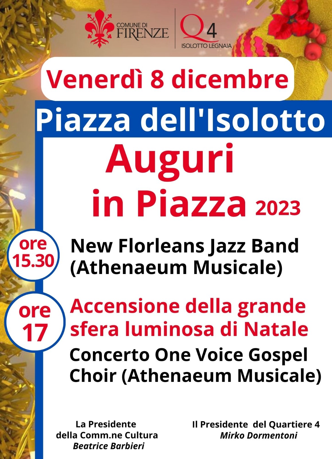 Auguri Quartiere 4 Auguri Quartiere 4