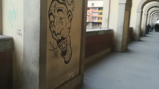 1. Prospettiva del graffito sul Corridoio Vasariano.jpg
