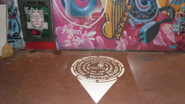 La postazione allestita nel sottopasso delle Cure