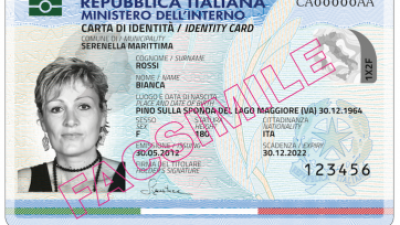 Fac simile Carta identità elettonica
