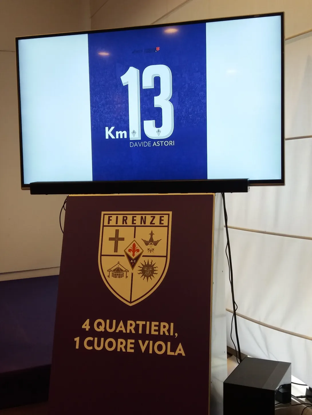 Km. 13 della Maratona dedicato a Davide Astori