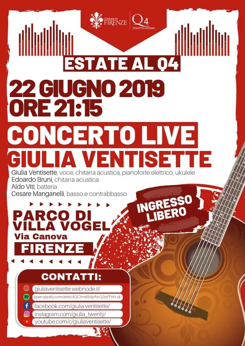 Concerto Giulia Ventisette al quartiere 4