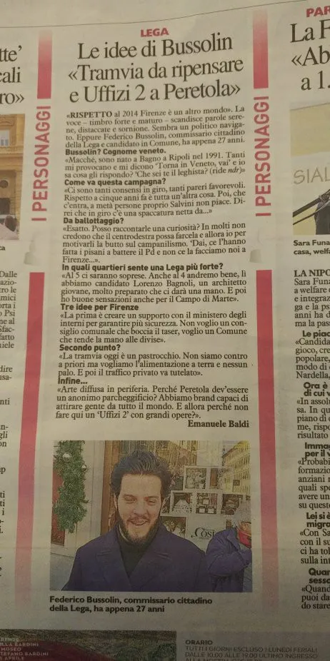 Articolo Federico Bussolin