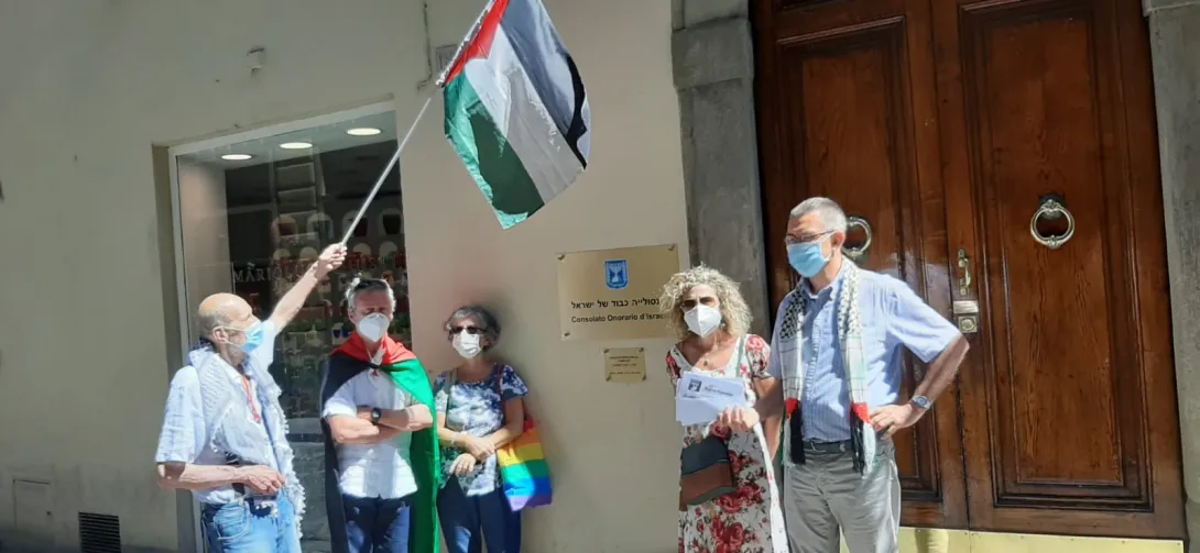 Consegna lettere Pax Christi al consolato onorario d'Israele