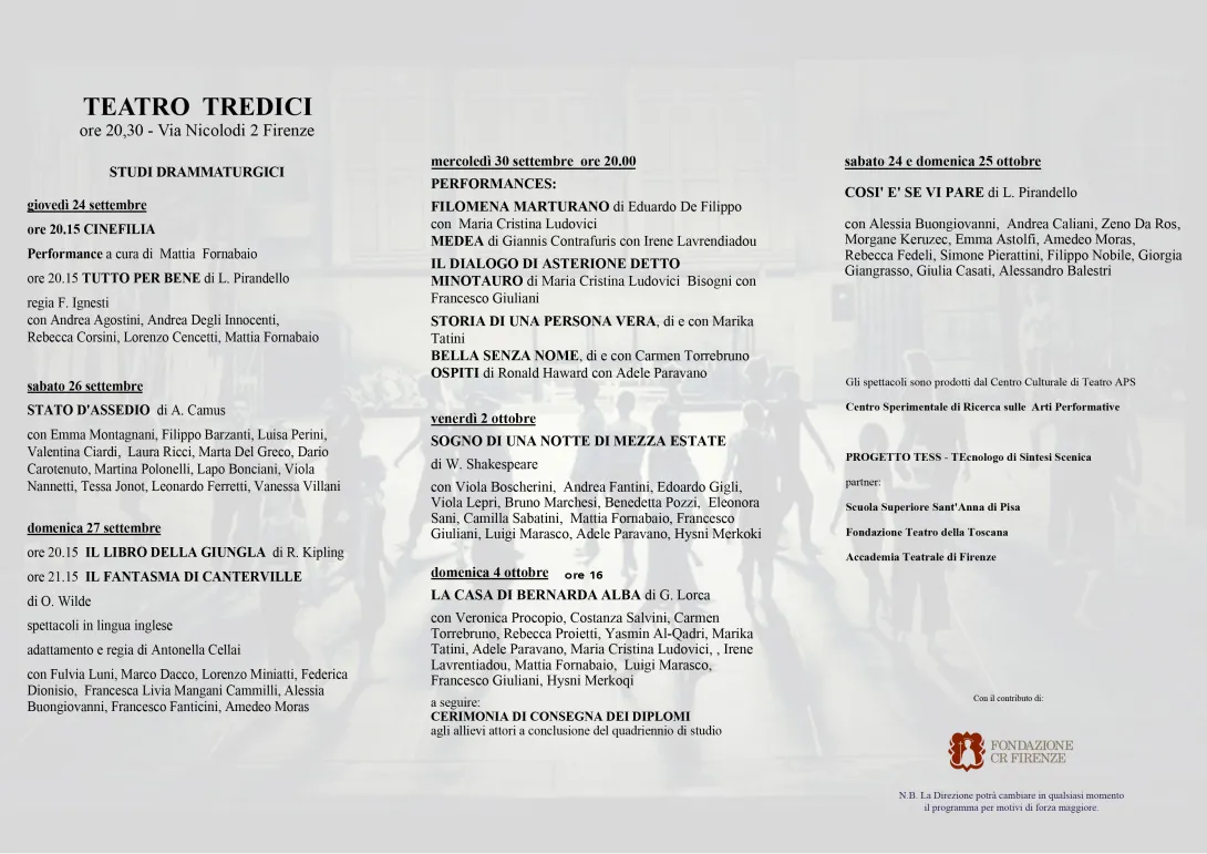 Sere a teatro Sere a teatro