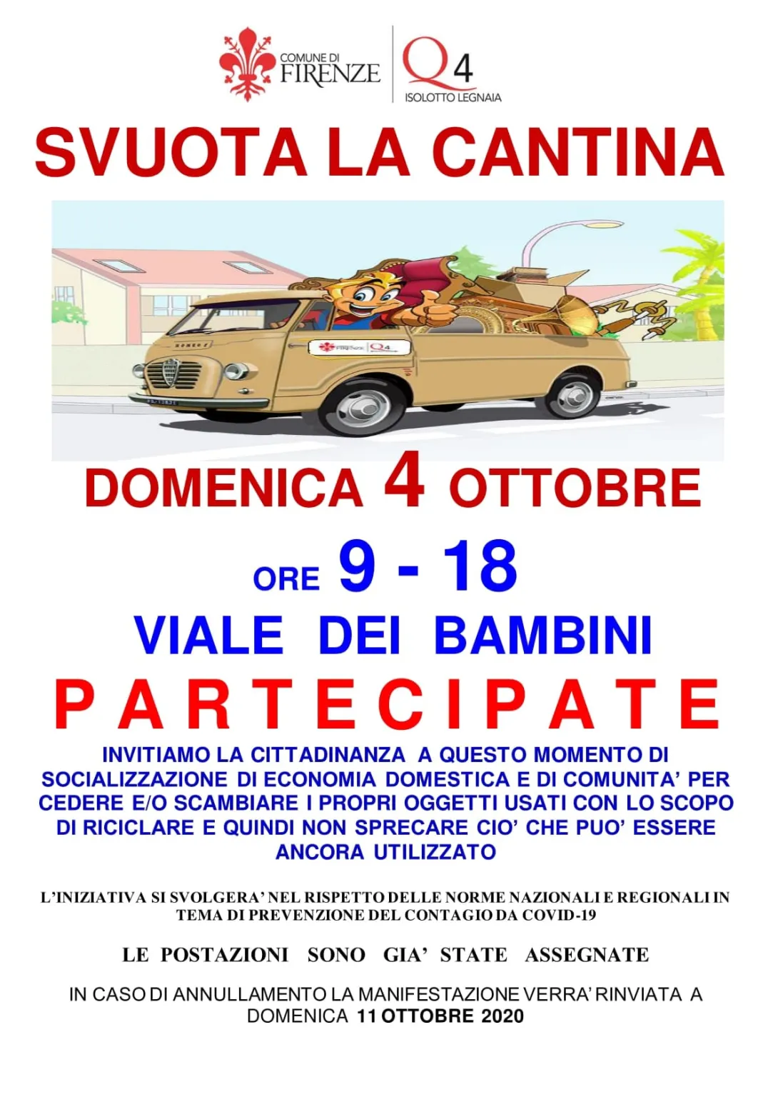 Svuota la cantina ottobre 2020