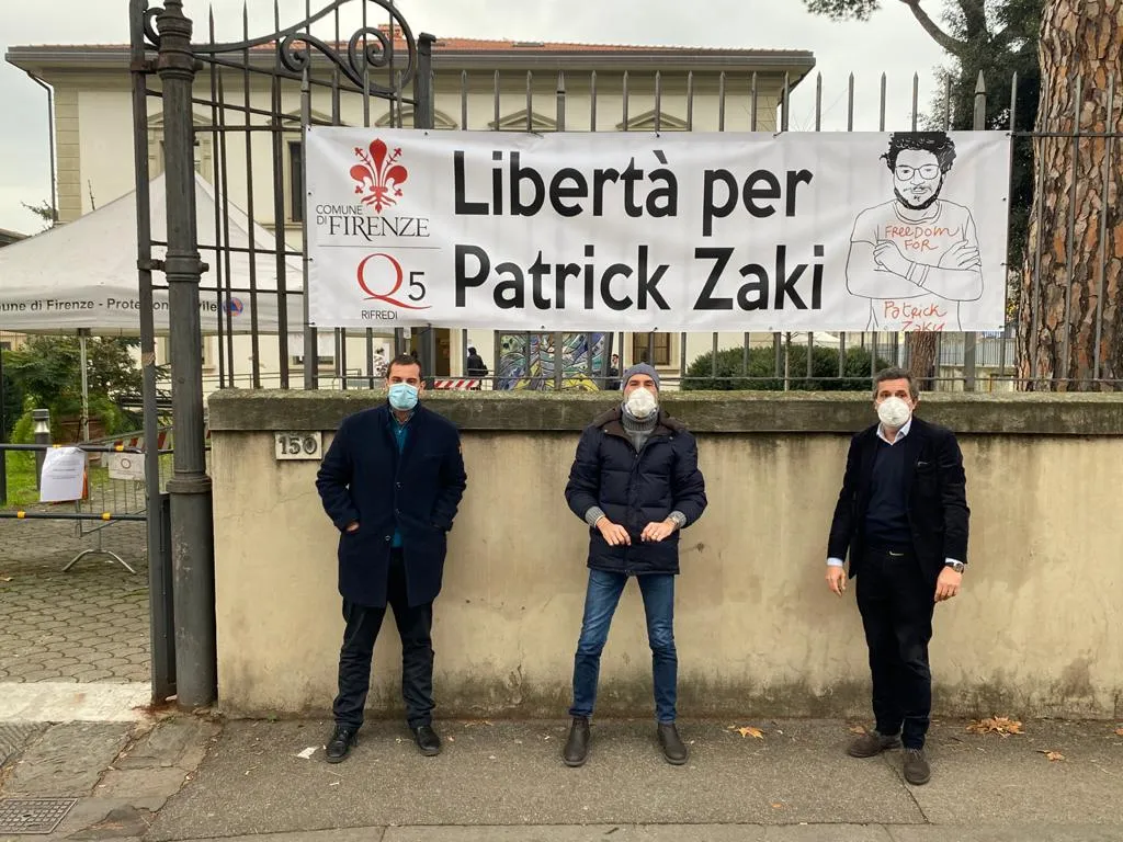 Manifesto per Patrick Zaki al Quartiere 5