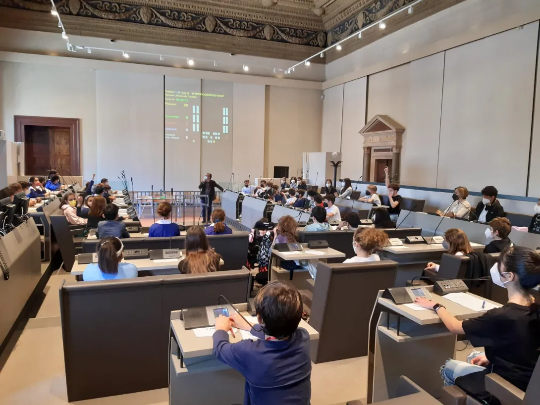 scuole ospiti nel Salone dei Duecento