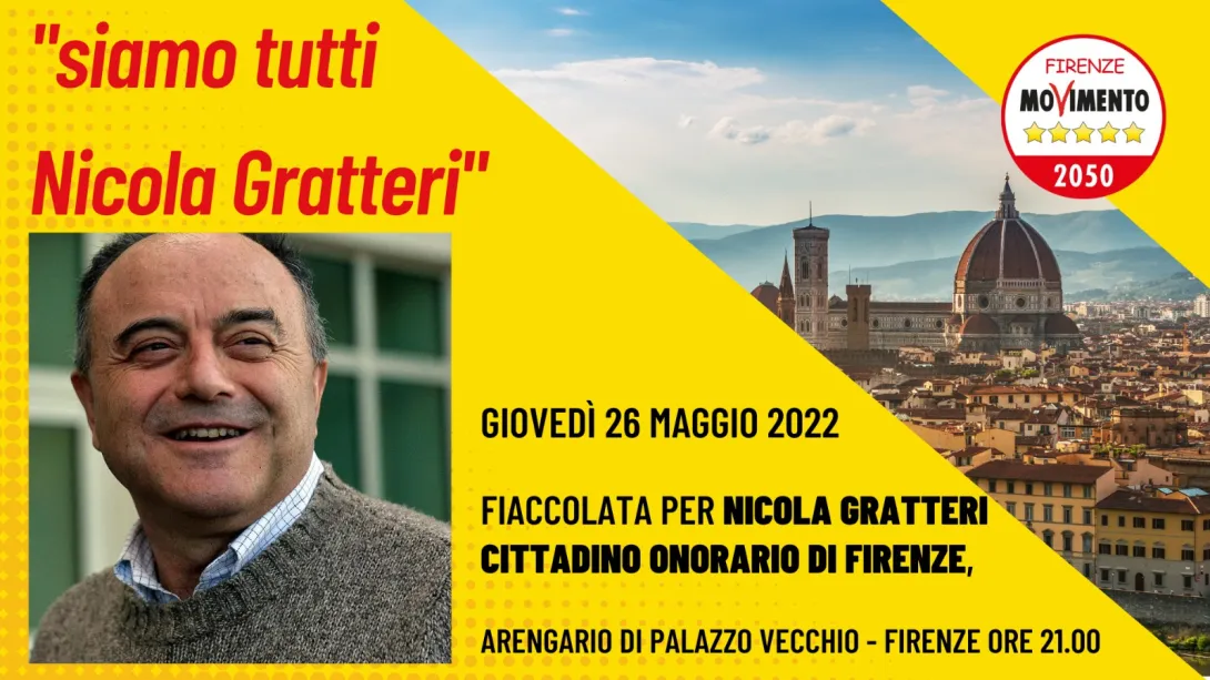 Fiaccolata per Nicola Gratteri
