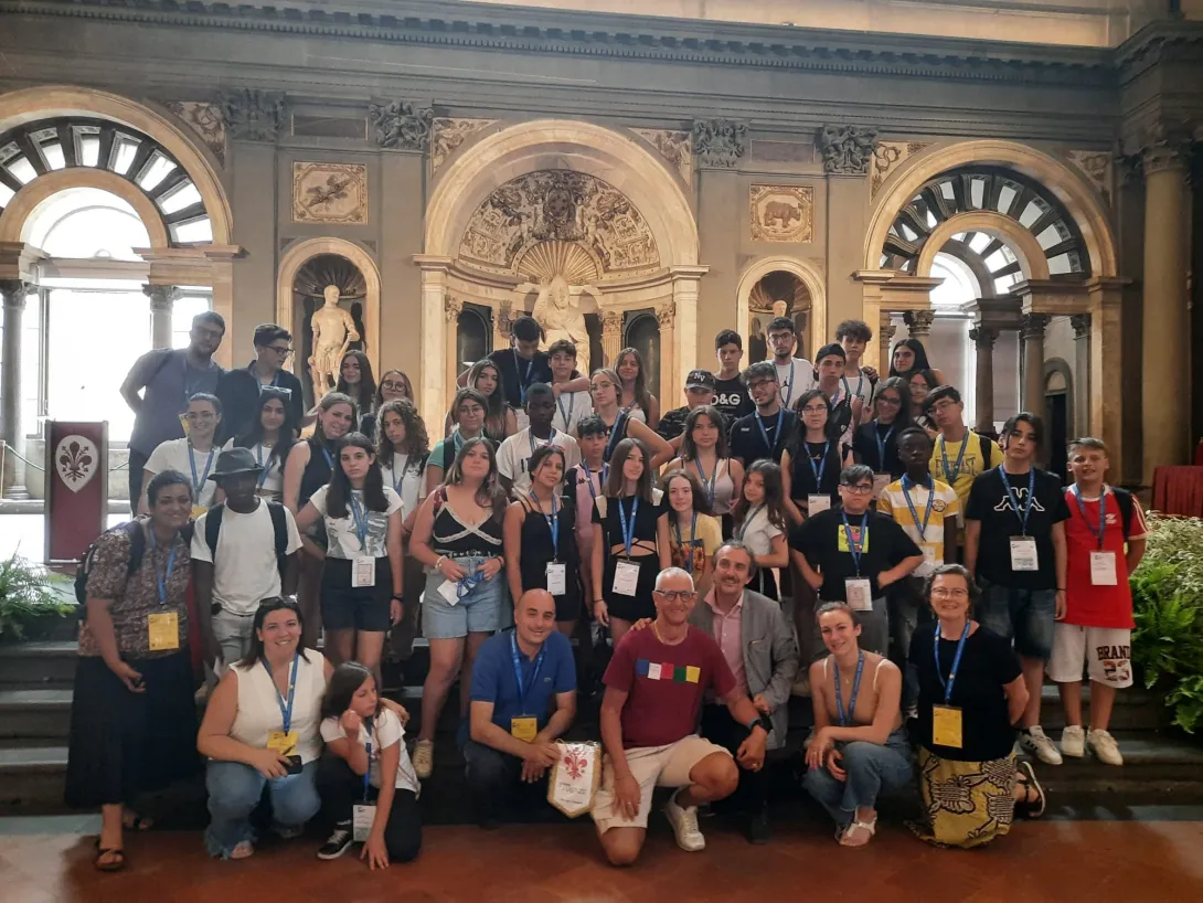 I ragazzi di don Puglisi in Palazzo Vecchio I ragazzi di don Puglisi in Palazzo Vecchio