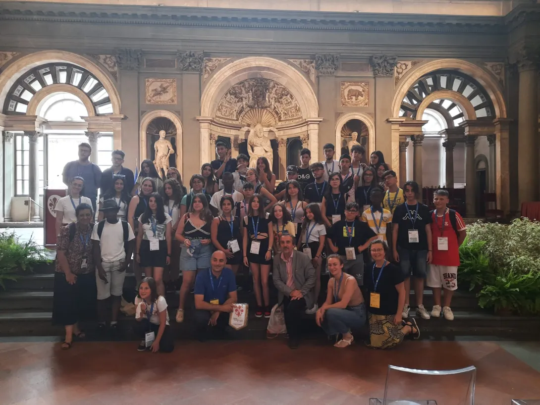 I ragazzi di don Puglisi in Palazzo Vecchio I ragazzi di don Puglisi in Palazzo Vecchio