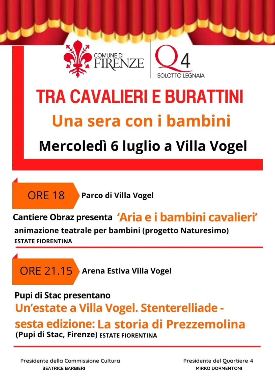 Tra cavalieri e burattini al quartiere 4