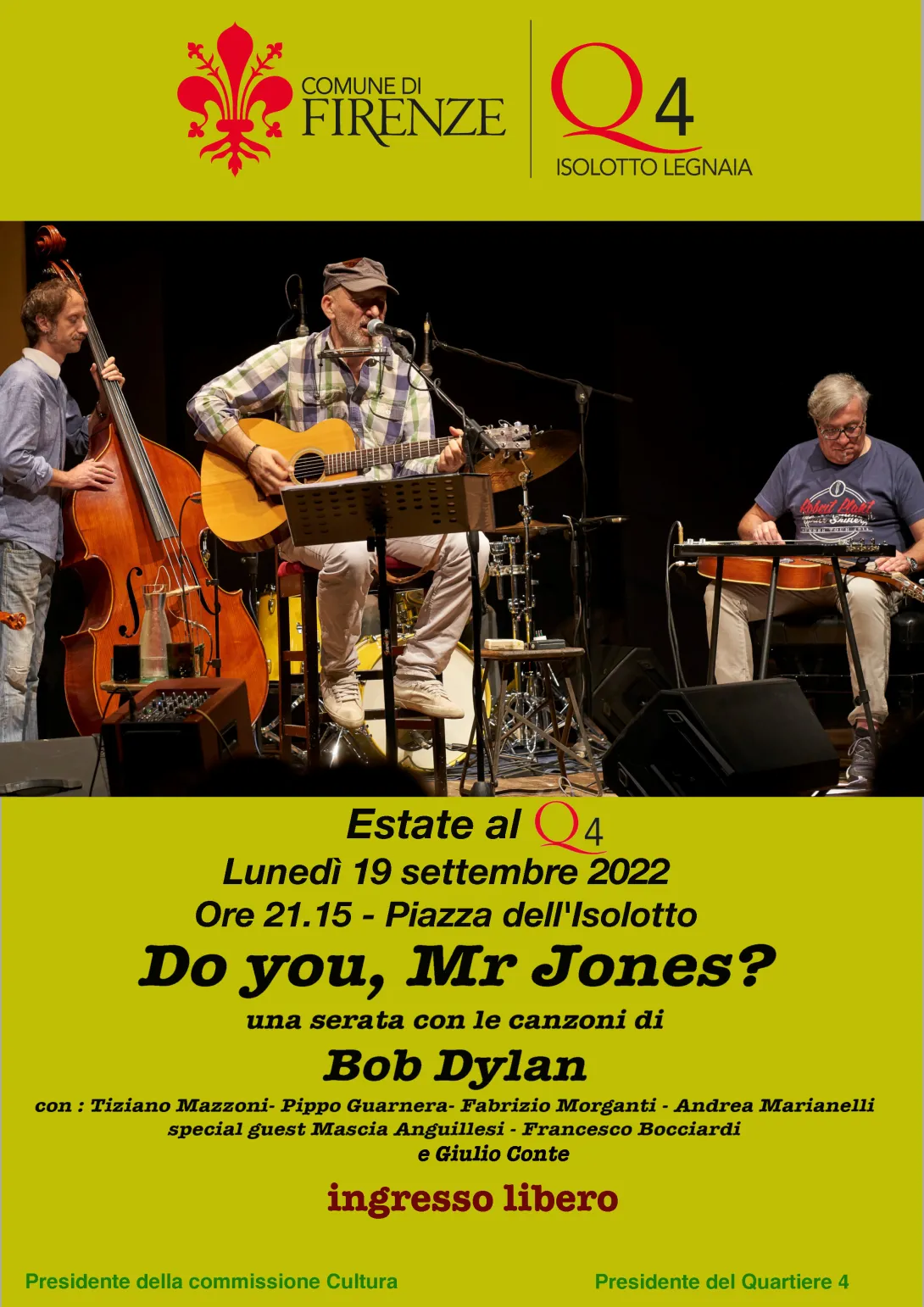 Bob Dylan al Quartiere 4