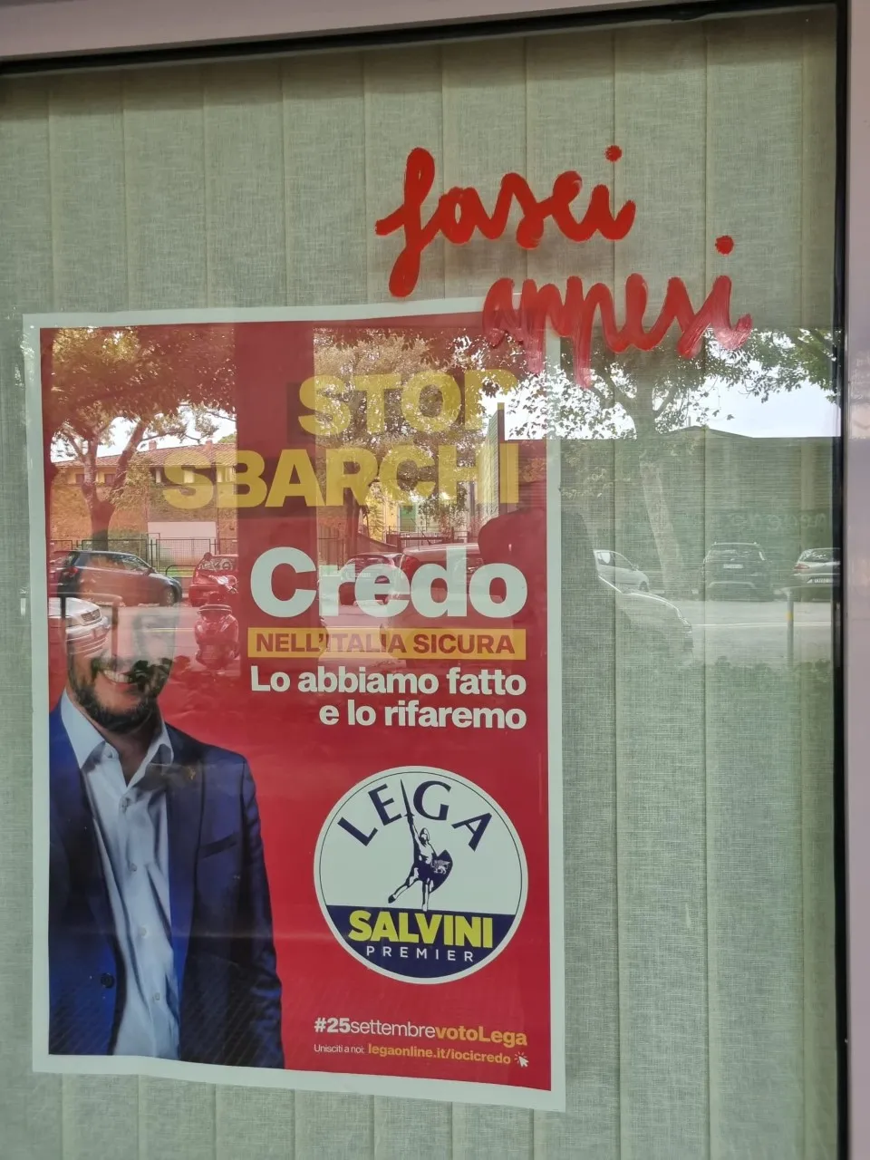 Scritte minatorie Lega Scritte minatorie Lega