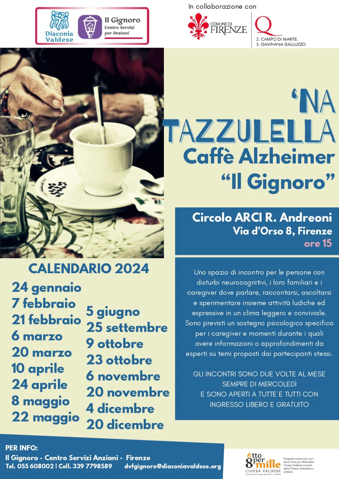 Caffé Alzheimer al Quartiere 2 e 3
