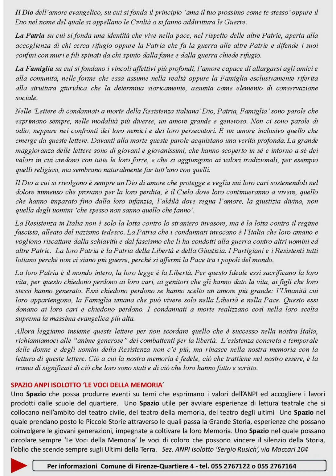 Aprile Resistente al Quartiere 4