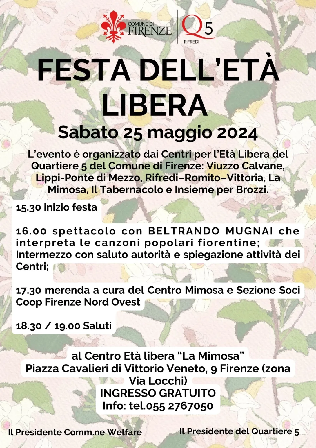 Festa età libera al Quartiere 5