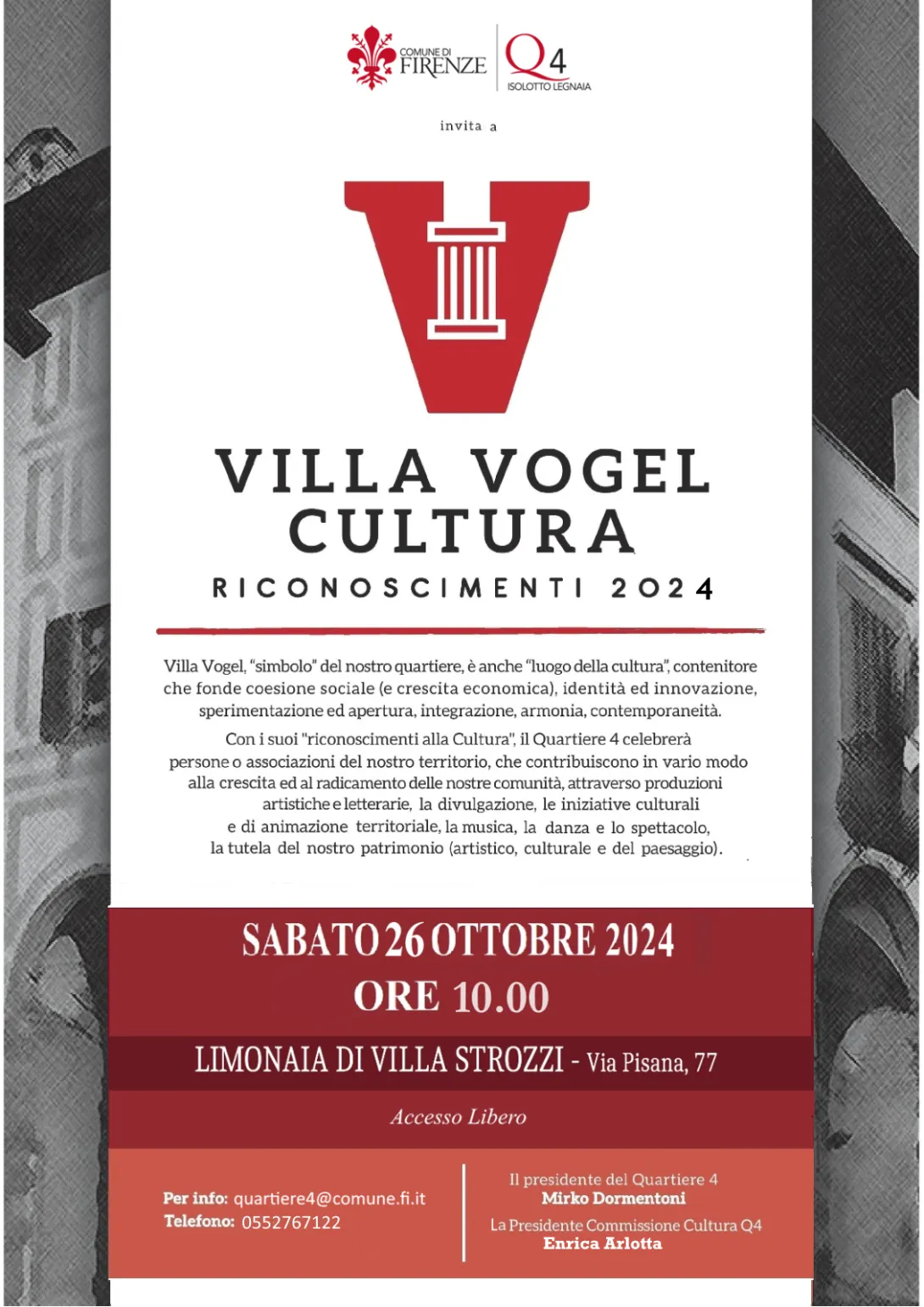 Premio Villa Vogel cultura 2024