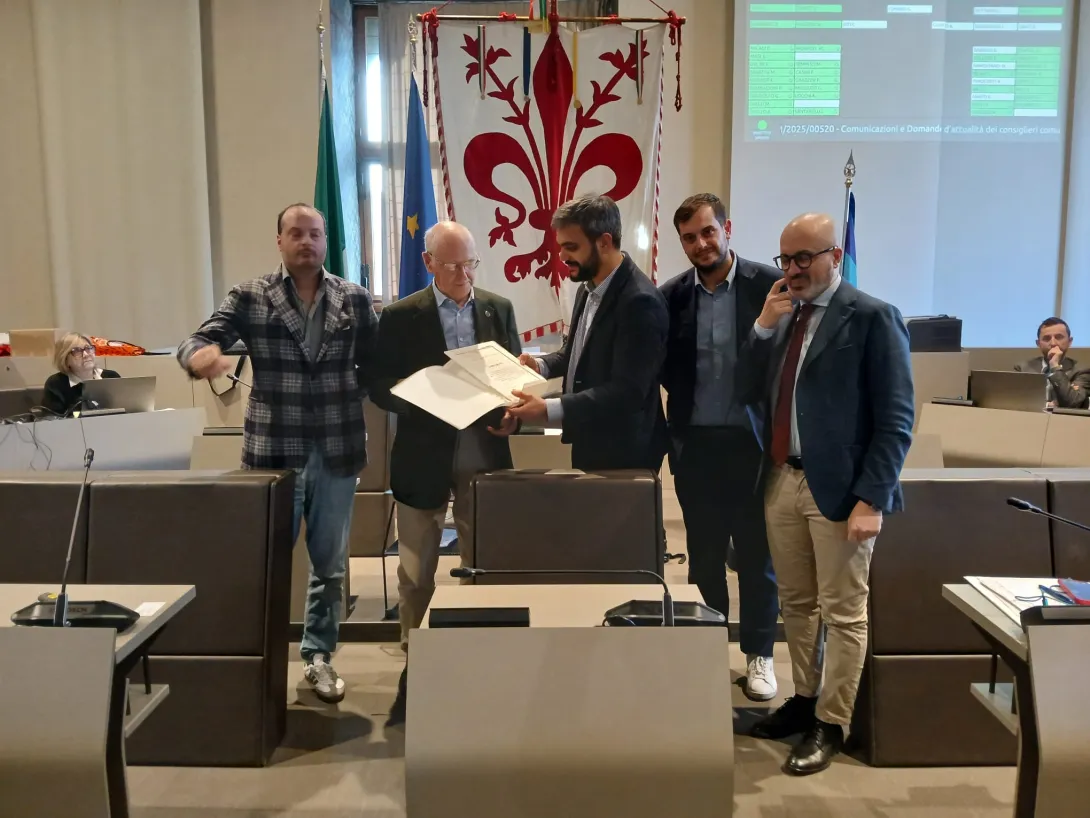 Carlo Blasi in Consiglio comunale Carlo Blasi in Consiglio comunale