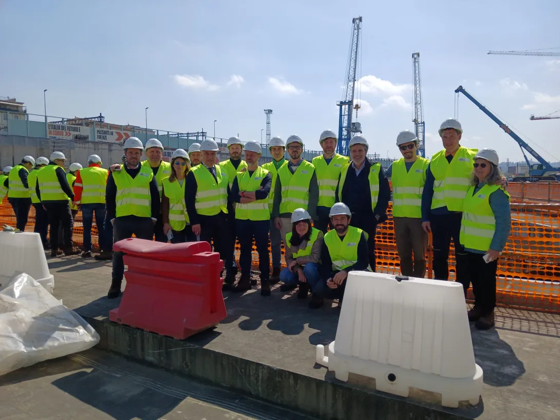 Commissione al cantiere TAV di Firenze
