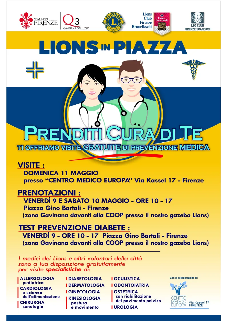 Lions in piazza